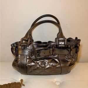 Vintage Burberry Metallic Quilted Women's Handbag